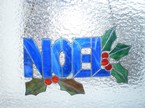 Noel zawieszka witrażowa 23x15 cm